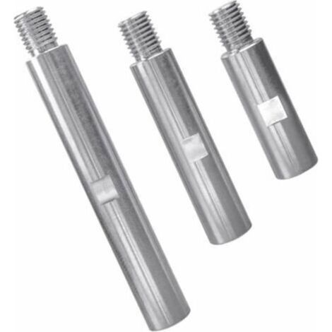 LaBlanc - 3PCS Tige d\'extension de Meuleuse d\'angle en Alliage d\'aluminium M14 Rallonge de Meuleuse d\'angle 75mm100mm 140mm Levier Adaptateur de Filetage M14 (1/5)