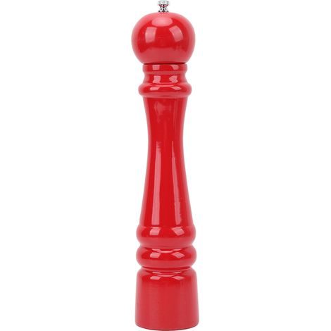 Moulin à poivre en bois, professionnel, rechargeable, Rotor en céramique, grossièreté réglable, moulin à sel pour la cuisine, rouge