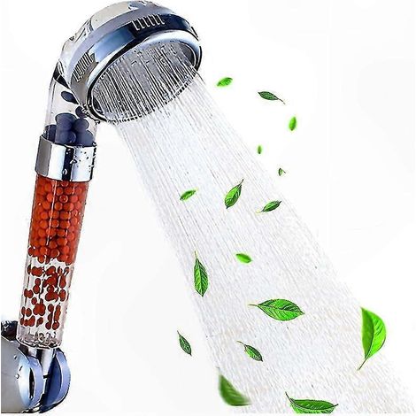 Douche Haute Pression Économe en Eau, Anti-Calcaire avec Filtre Ionique Amélioré, Pommeau de Douche Performant (1/4)