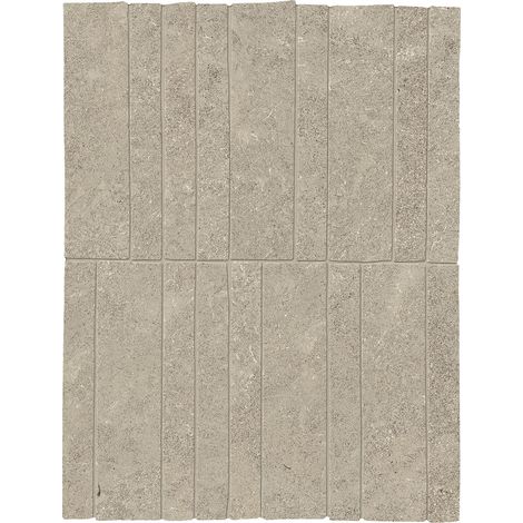 Mosaïque effet Pierre Calcaire Gris Ombre Stick 30x19,5x0,9 cm Mat Rocalta - Sol et mur intérieur (vendu par carton de 0,351 m²) - RO'MA CARRELAGE