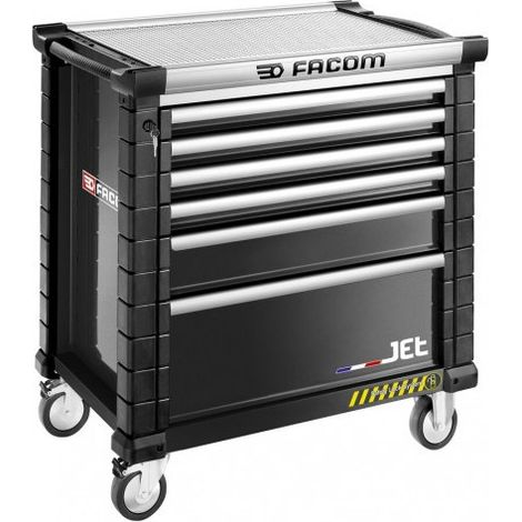 Facom – Servante d'atelier roulante 6 tiroirs – Dimensions 1004 x 1005 x 575 mm – Charge maximale 90 kg – Rangement efficace pour outils (1/2)