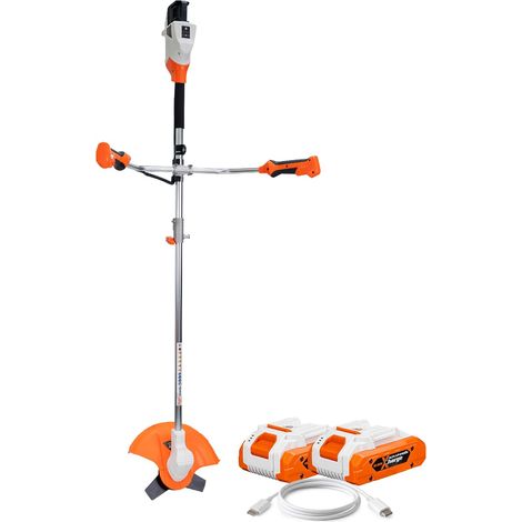 Débroussailleuse Sans Fil RURIS 3044e 2x20V Brushless - Fil 300 mm, Lame 255 mm, 160Wh - Avec 2 Batteries ALFA UP 4Ah (1/5)