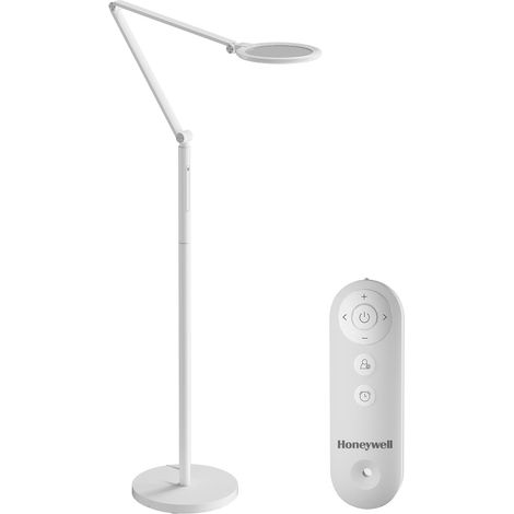 Honeywell F01 Variable LED Floor Lamp with Remote Control, White Sunturalux Eye Protection Light, 5 Colors & 5 Brightness Levels, Floor Lamp for Office, Living Room and Bedroom (1/5)
