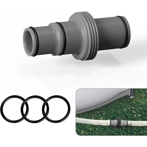 38-mm-Poolschlauchverbinder, Poolschlauchadapter für Intex, Bestway, Coleman, Poolschlauchverbinder für Schläuche mit 38 mm Durchmesser, Intex-Poolschlauchverbinder
