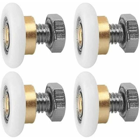 4 Roulettes De Douche Roulettes De Porte Coulissante Roues De Remplacement (20mm)