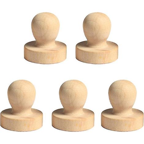 5 sceaux en bois