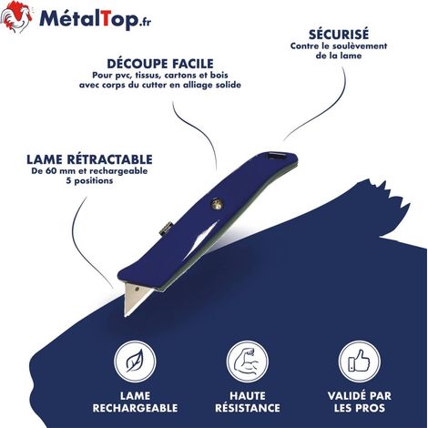 Cutter Retractable - Metaltop (1/2)