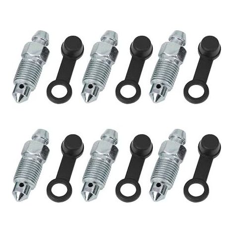 M10x1mm Zinc Alloy Brake Bleeder Screws with Dust Caps Accessories for Motorcycle Bicycle Brake Master Cylinder Calipers (1/5)