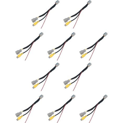 Adaptador de cable convertidor de cámara de visión trasera RCA para 10 cámaras de coche Mitsubishi Outlander ASX GF GG ZJ (1/5)