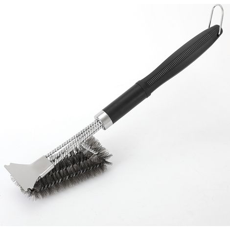 Brosse à Barbecue avec Grattoir – Brosse Barbecue en Acier Inoxydable pour Grille BBQ, Nettoyeur Grille Barbecue, Accessoire Barbecue (1/5)