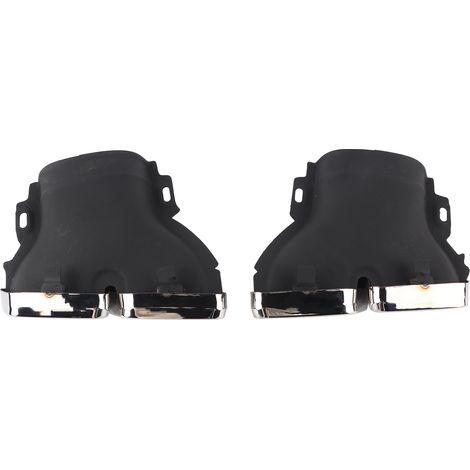 Eosnow Embouts d'échappement quadruples adaptés pour MercedesAMG C63/S W205 S205 C205 A205 PreFacelift 20152018 (argent chromé) (1/5)