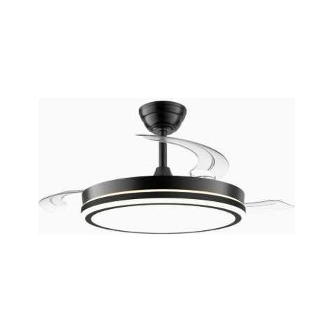 Ventilador Techo Night Evo Dc 60W 3Cct/Dim Negro CRISTALRECORD (1/2)
