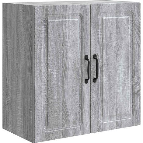 vidaXL Armoire Murale Sonoma gris 59 x 31 x 60 cm Bois d'ingénierie