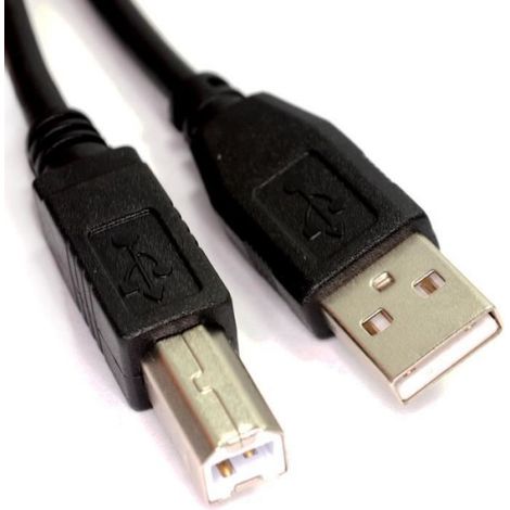 Câble d'imprimante - coiesue - 10M - USB 2.0 - Haute vitesse - Noir blindé (1/4)