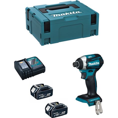 Impact Driver MAKITA DTD154RTJ (2 x 5,0 Ah + DC18RC + MAKPAC 2)