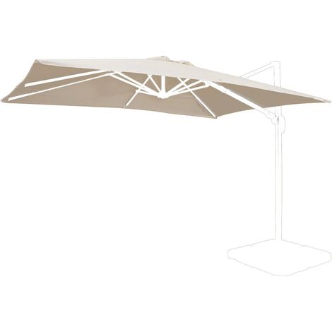 Telo parasole per ombrellone antivento giardino mod. Saturno 3x3 Tortora (1/4)