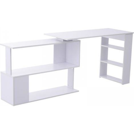 Bureau informatique modulable Skinoly blanc (1/5)