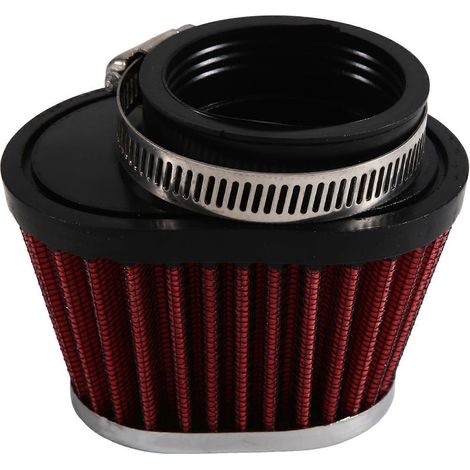Filtre à air universel rond conique en forme de champignon pour voiture et moto (1 pièce), 51 mm (2 pouces), rouge - SFYGV (1/5)