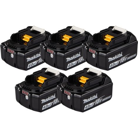 MAKITA Pack de 5 Batteries Li-Ion 18V 4Ah BL1840B (1/4)
