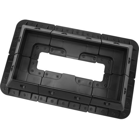 6 UV-beständige ABS-Solarpanel-Montagehalterungen, kein Bohren erforderlich, alterungsbeständig, für Wohnmobile und Boote, schwarz, 6er-Set (1/5)