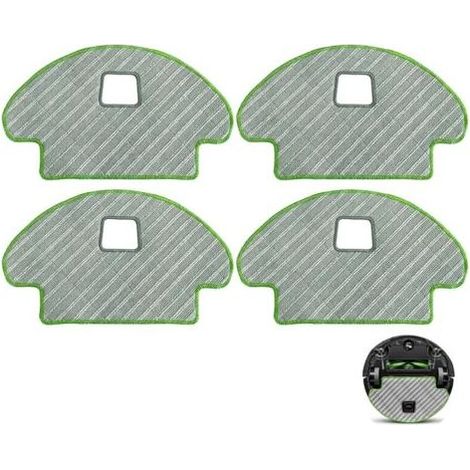 Set mit 4 Reinigungstüchern für iRobot Roomba Combo 113 R113840 R111840, Ersatzteil für Saugroboter, waschbares Mikrofaser-Reinigungszubehör-Set (1/4)