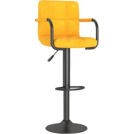 Maison Exclusive - Barhocker Senfgelb Samt
