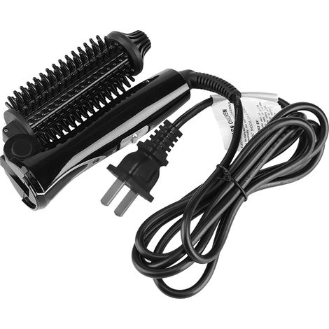 Fer à friser céramique tourmaline avec brosse à cheveux anionique pliable, outil de coiffure (1/5)