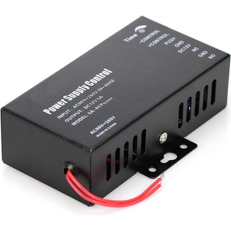 Délai de 0 à 15 secondes pour changer l'interrupteur d'alimentation du système de contrôle d'accès (interrupteur noir). (1/5)