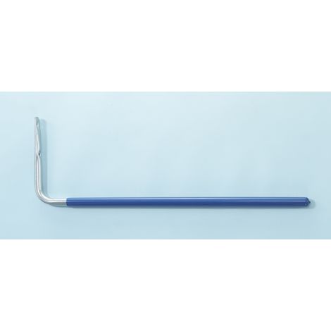 Mottez – Crochet de rangement standard tube Ø 16mm – Lg 600mm gainé – B008V60G – Pour fixation sur béton armé