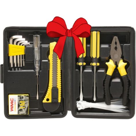 JUEGO DE HERRAMIENTAS WMC 40 PIEZAS LLAVES DESTORNILLADORES PUNTAS - Regalo (1/5)