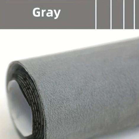 Ensemble de deux pièces (gris, 30 x 200 cm) : suédine épaisse auto-adhésive, souple et découpable, idéale pour la rénovation et la décoration. (1/5)