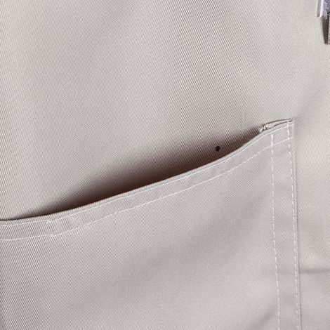Traje protector facial completo para apicultor: a prueba de picaduras, de algodón, gris, para una altura de 180–190 cm, con velo desmontable y cordón elástico ajustable – 1 pieza (1/5)