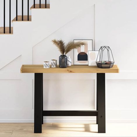 Maison Exclusive - Tavolo Consolle NOAIN Gambe Forma A 120x30x75 cm Legno Massello