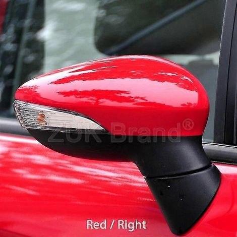 Farbig lackierte Außenspiegelabdeckung für Ford Fiesta 2009–2014 – Rot, rechts