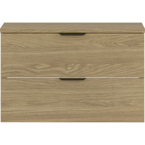Meuble sous-vasque 80cm plan de toilette Astrid Bois