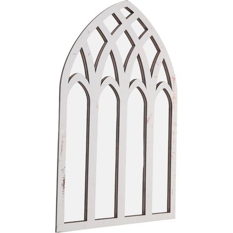 Miroir Fenetre Decoratif Mural Carreaux Style Gothique Arche Imitation Fenetre pour Salon Salle de Bain (1/5)