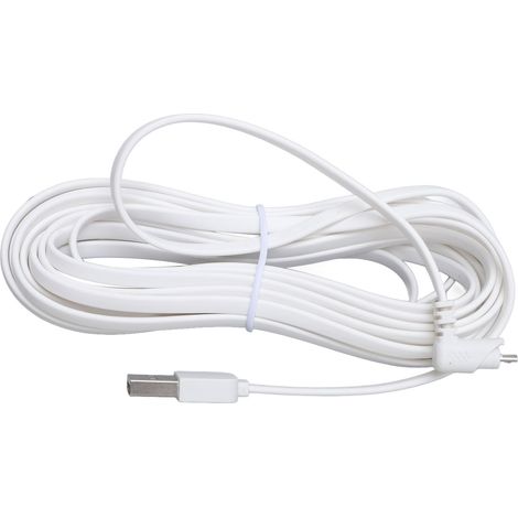 Rallonge d'alimentation pour caméra de sécurité, câble de charge USB en PVC résistant à l'eau, 2 m / 6,6 pi, pour remplacement. (1/5)