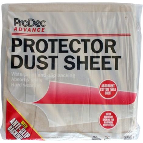 ProDec Protector Dust Sheet - Waterproof and Anti Slip - 3.7m x 3.7m (12' x 12')