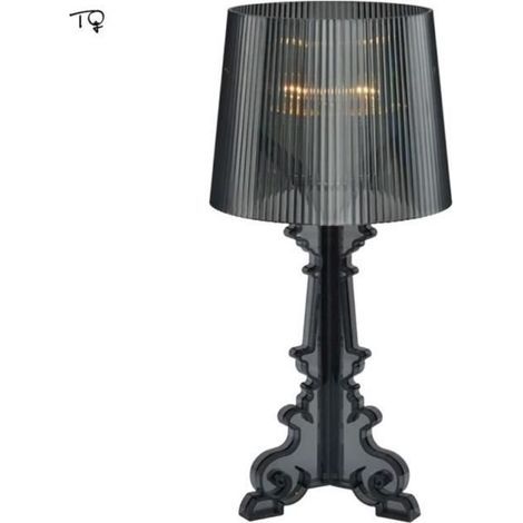 D24xh48cm - Spina UE - Lampada da tavolo nera - Kartell Bourgie - Lampada da tavolo a LED in acrilico E14, Design p (1/4)