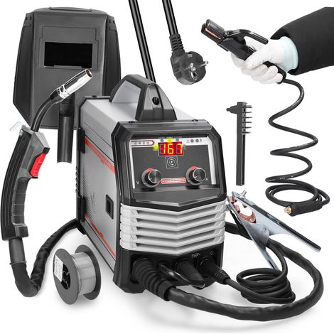 Poste à Souder Multifonction 4-en-1 160A - Technologie IGBT Haute Fréquence - Soudage MIG/MAG/MMA/TIG - Alimentation 220V EU - Régulation Voltage et Vitesse de Fil - Avec Démarrage par Grattoir (1/5)