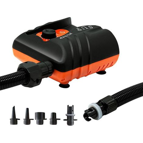 Elektrische Luftpumpe (16 PSI), Hochdruckkompressor, Mini-tragbarer 110-W-Inflator für Stand-Up-Paddleboard-Reifen
