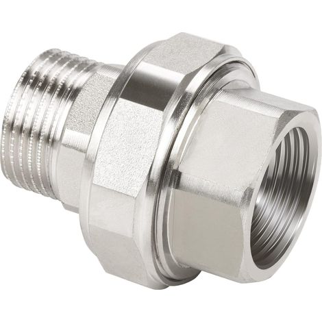 Raccord IG x AG 1" en Laiton avec Filetage Extérieur, Raccords en Laiton, Étanchéité Conique (1/5)