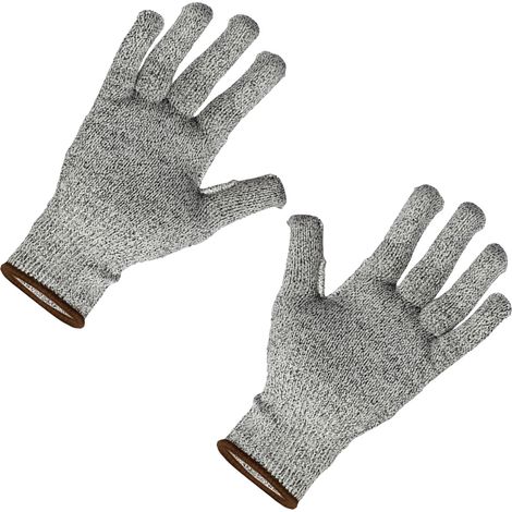 Gants de protection anti-coupure de niveau 5, résistants à l'usure et respirants, pour le travail des mécaniciens et des ouvriers, taille S (pour une largeur de main 8 cm) (1/5)