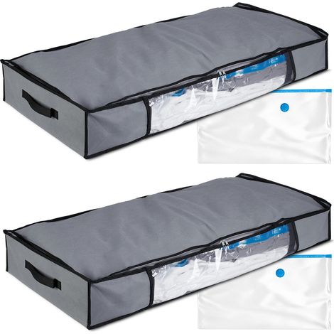Cajas de almacenamiento debajo de la cama con bolsas de vacío, plegables