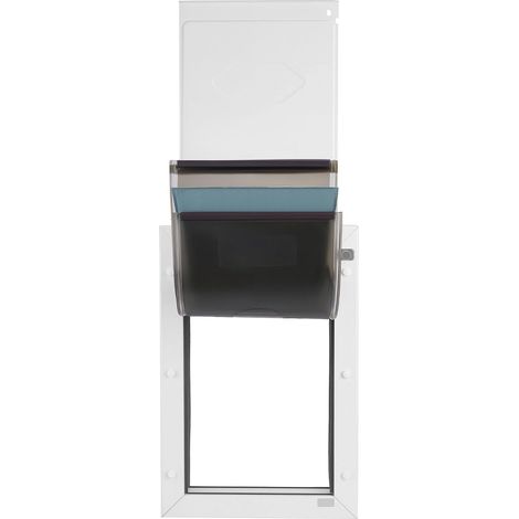 Porte pour Animaux, Grande, avec Trois Volets Magnétiques et Cadre Métallique, Porte Résistante pour Chiens, Installation Facile (1/5)