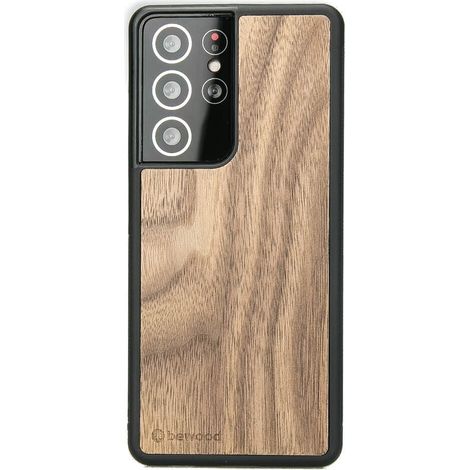 Custodia in legno per Samsung Galaxy S21 Ultra NOCE AMERICANO (1/4)