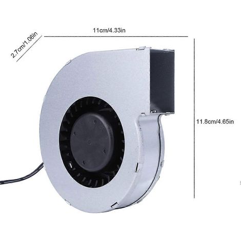 Ventilateur de barbecue 6000 tr/min avec variateur de vitesse, souffleur 12 V CC, convient aux barbecues de pique-nique, aux poêles à bois, etc., prise standard américaine. (1/5)