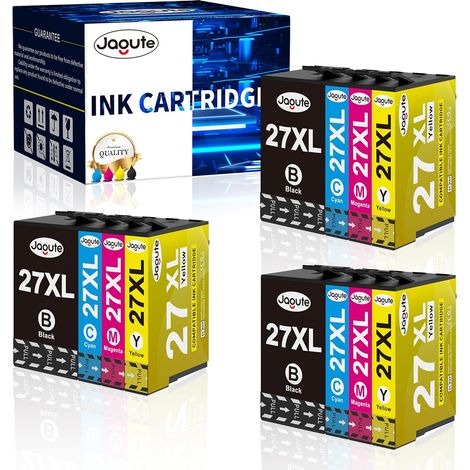 27XL Cartouches d'encre Compatible pour Epson 27 27 XL Cartouche d'encre (1/5)