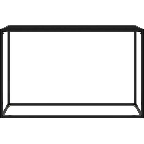 Maison Exclusive - Table console Noir 120x35x75 cm Verre trempé (1/5)