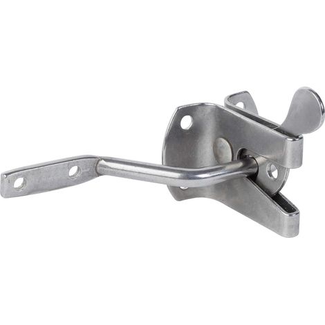 Fermeture de portillon  acier inoxydable  longueur de platine 55 mm  largeur de platine 45 mm (1/4)